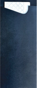 NEW ECO Black Cutlery Pouch with 2ply White Napkin 1200/Box Code ECO27