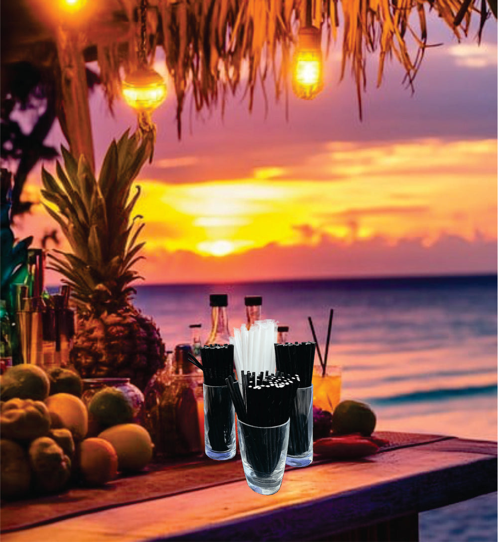 NEW Paper Straw Standard Individually Wrapped White 6000/Box Code SS8200W