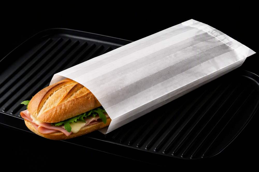 White Paper Ovenbag Baguette size - 600/Box