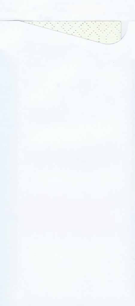 Pochetta White Cutlery Pouch with 3ply Napkin 400/Box Code 210-5